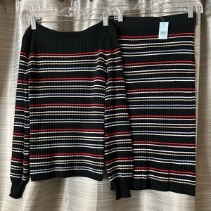 Anne Taylor XXS Petite Long Sleeve and Skirt NEW OUTFIT